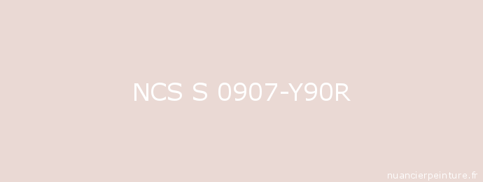 S 0907 Y90R NCS Color S 0907 Y90R PaintColourChart