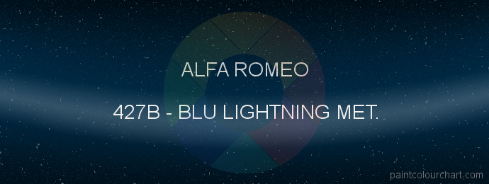 Alfa Romeo paint 427B Blu Lightning Met.