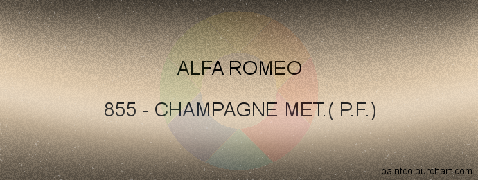 Alfa Romeo paint 855 Champagne Met.( P.f.)