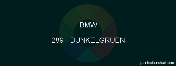 Bmw paint 289 Dunkelgruen