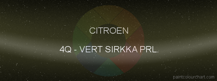 Citroen paint 4Q Vert Sirkka Prl.