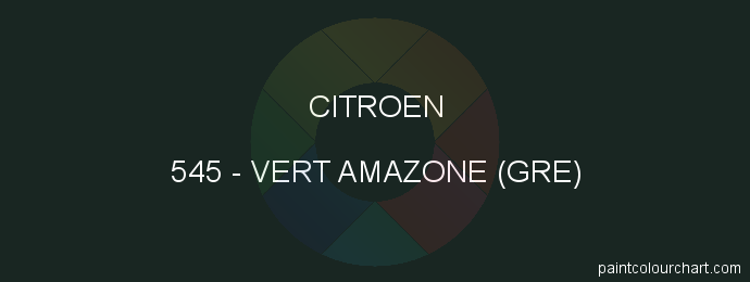 Citroen paint 545 Vert Amazone (gre)