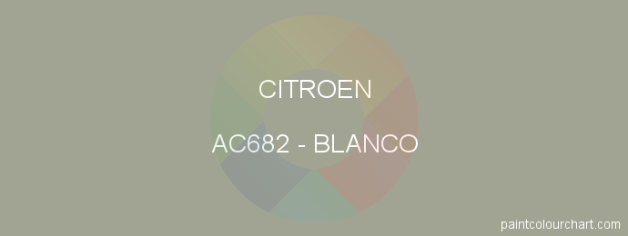 Citroen paint AC682 Blanco