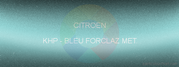 Citroen paint KHP Bleu Forclaz Met.