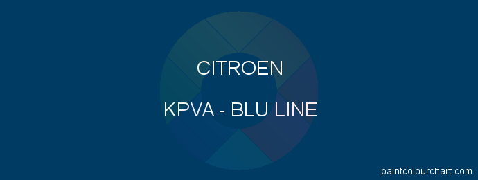 Citroen paint KPVA Blu Line