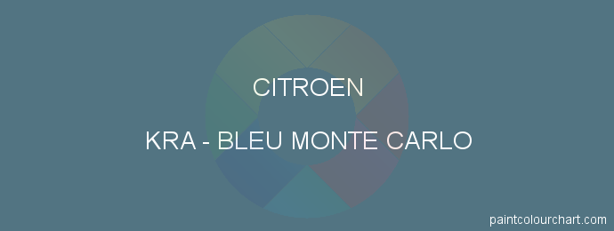 Citroen paint KRA Bleu Monte Carlo