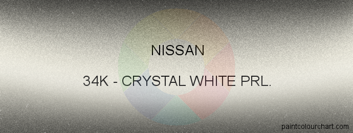 Nissan paint 34K Crystal White Prl.