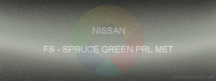 Nissan paint FS Spruce Green Prl Met