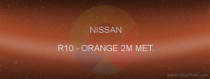 Nissan paint R10 Orange 2m Met.