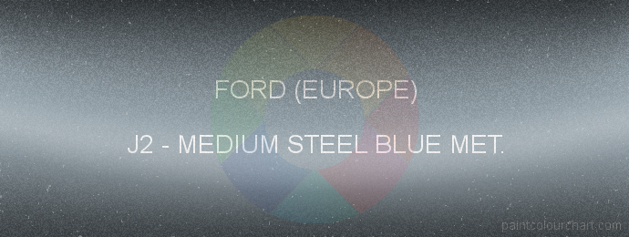 Ford (europe) paint J2 Medium Steel Blue Met.