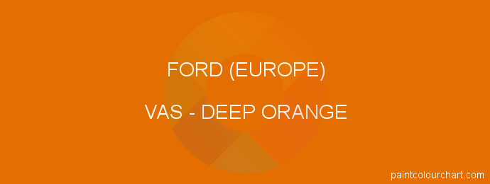 Ford (europe) paint VAS Deep Orange