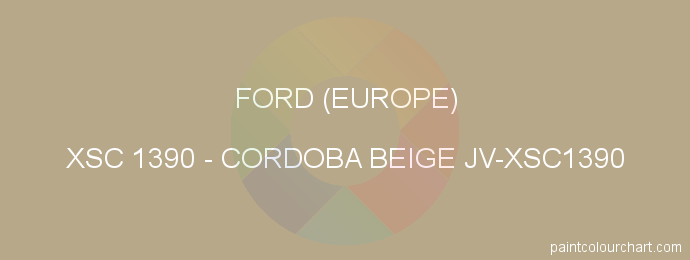 Ford (europe) paint XSC 1390 Cordoba Beige Jv-xsc1390