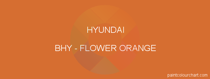 Hyundai paint BHY Flower Orange