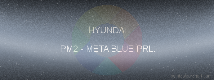 Hyundai paint PM2 Meta Blue Prl.