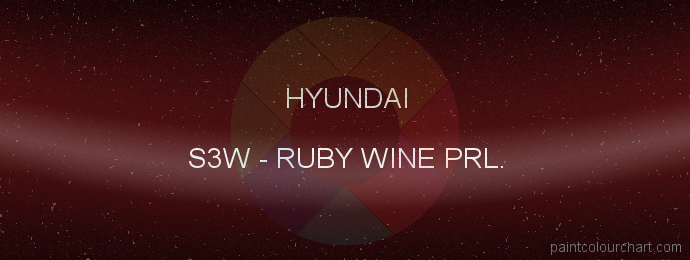 Hyundai paint S3W Ruby Wine Prl.