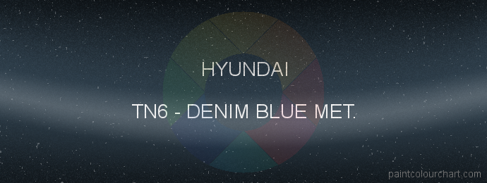 Hyundai paint TN6 Denim Blue Met.