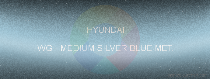 Hyundai paint WG Medium Silver Blue Met.