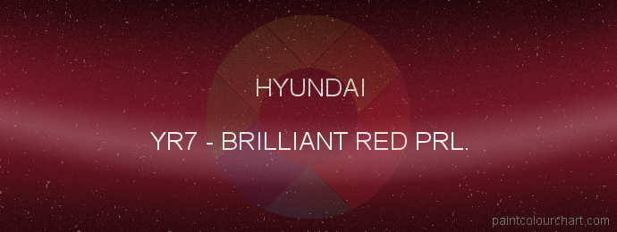 Hyundai paint YR7 Brilliant Red Prl.