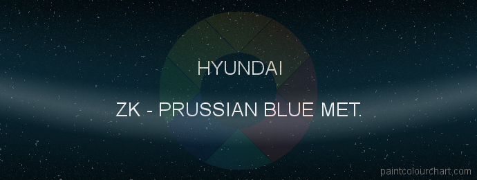 Hyundai paint ZK Prussian Blue Met.