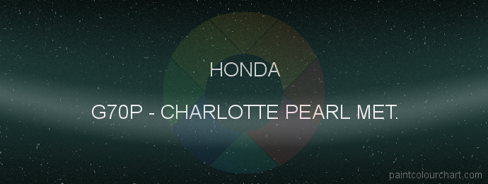 Honda paint G70P Charlotte Pearl Met.