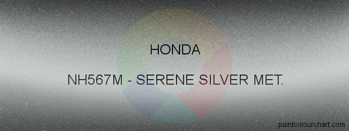 Honda paint NH567M Serene Silver Met.