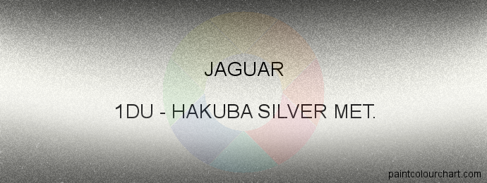 Jaguar paint 1DU Hakuba Silver Met.