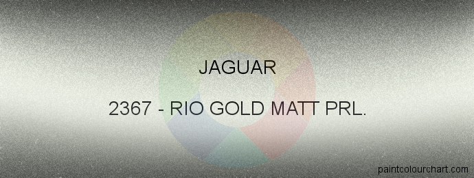 Jaguar paint 2367 Rio Gold Matt Prl.