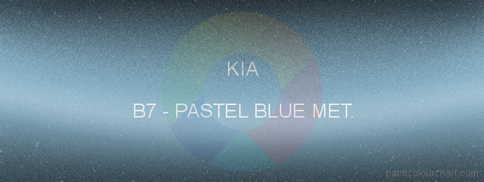 Kia paint B7 Pastel Blue Met.