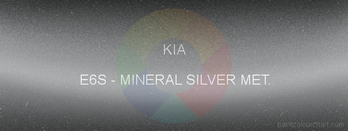 Kia paint E6S Mineral Silver Met.