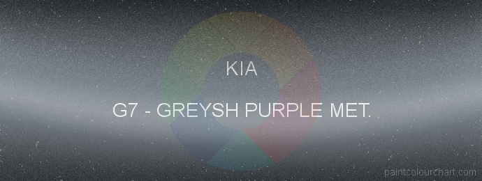Kia paint G7 Greysh Purple Met.