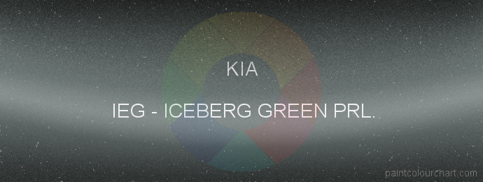 Kia paint IEG Iceberg Green Prl.