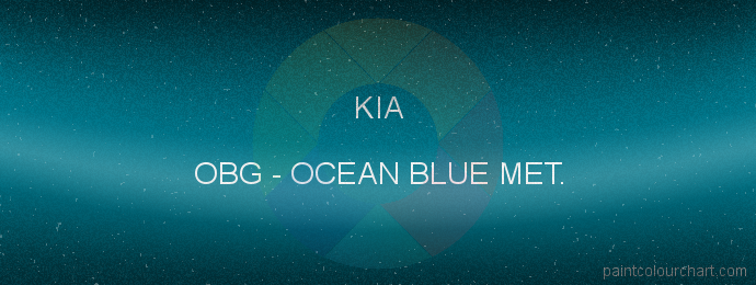 Kia paint OBG Ocean Blue Met.