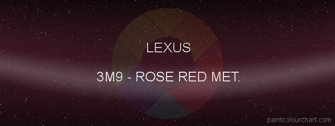 Lexus paint 3M9 Rose Red Met.