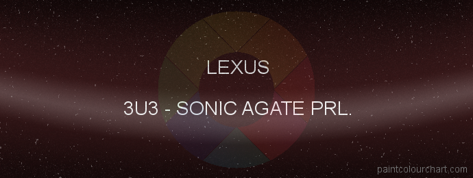 Lexus paint 3U3 Sonic Agate Prl.