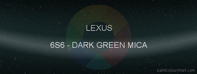 Lexus paint 6S6 Dark Green Mica