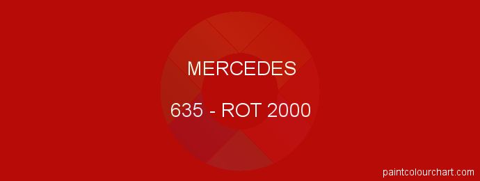 Mercedes paint 635 Rot 2000