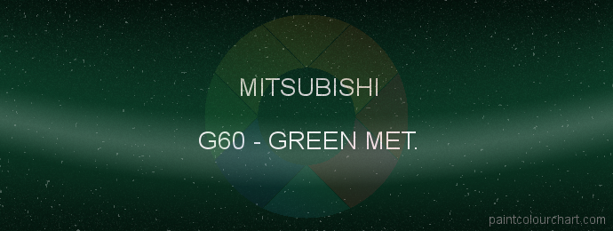 Mitsubishi paint G60 Green Met.