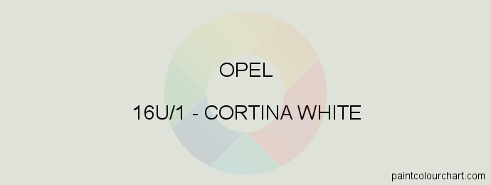 Opel paint 16U/1 Cortina White