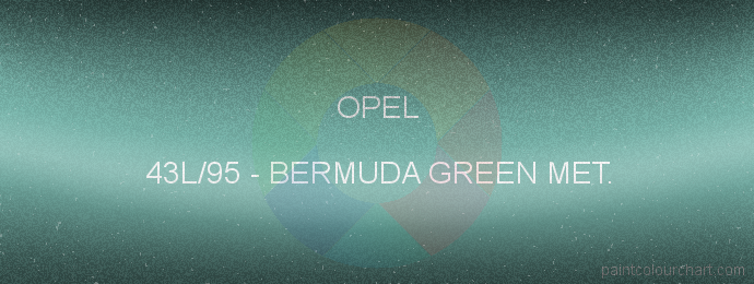 Opel paint 43L/95 Bermuda Green Met.