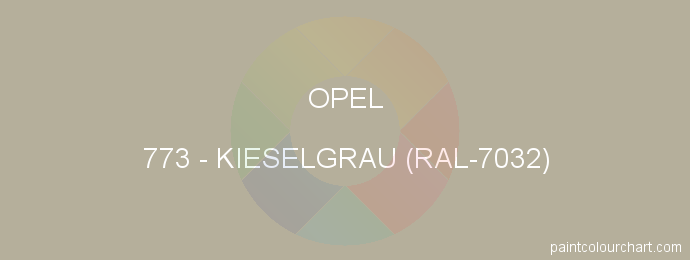 Opel paint 773 Kieselgrau (ral-7032)