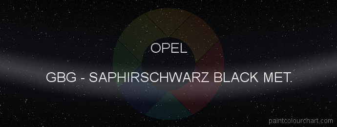 Opel paint GBG Saphirschwarz Black Met.