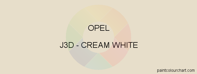 Opel paint J3D Cream White