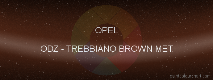 Opel paint ODZ Trebbiano Brown Met.