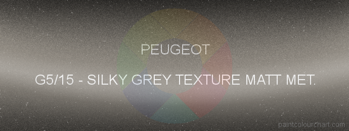 Peugeot paint G5/15 Silky Grey Texture Matt Met.