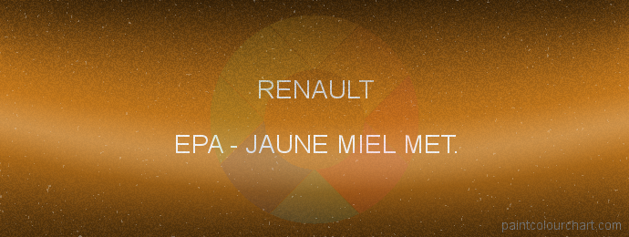 Renault paint EPA Jaune Miel Met.