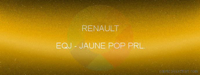 Renault paint EQJ Jaune Pop Prl.