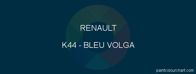 Renault paint K44 Bleu Volga