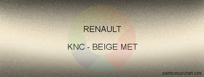 Renault paint KNC Beige Met