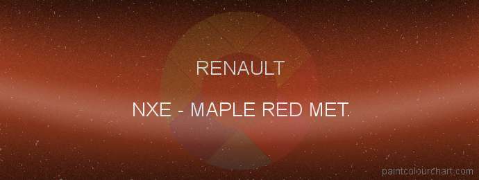 Renault paint NXE Maple Red Met.