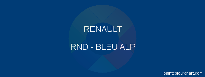 Renault paint RND Bleu Alp